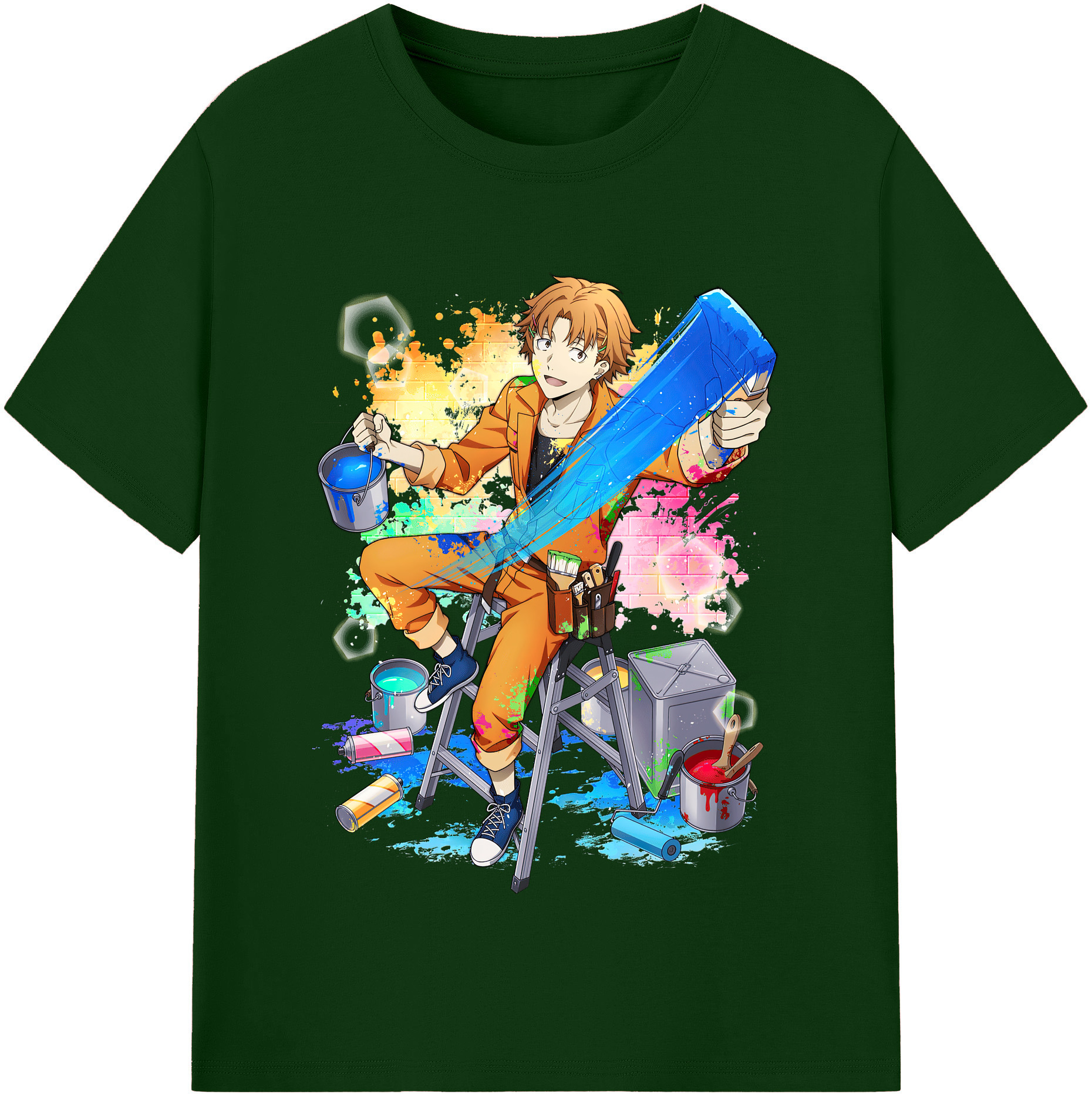 （画像用） 文豪ストレイドッグス Bungo Stray Dogs 綿100％半袖Tシャツ（フロントプリント）